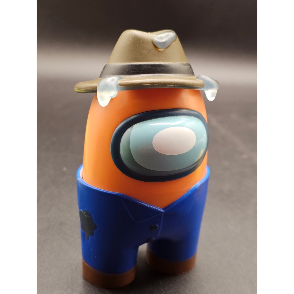 Among Us Orange Crewmate Action Figure Interchangeable Hats 10591 InnerSloth